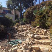 Terraced gardens benefit from tank overflow